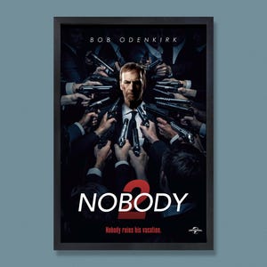 Nobody 2 (2025) Movie Poster: Bob Odenkirk, Semi-Gloss Print, Many sizes
