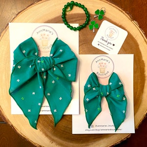 St. Patrick’s Day Bows, Fable Bows, Green Bows, Pinwheel Bows, Oversized Bows, Hair Bows, Girls Bows, Toddler Bows, Holiday Bows, Knotty Bow