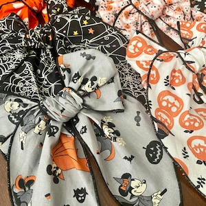 Halloween hair bow, Halloween fable bow, minnie hair bow, Fable bow, big bow, large fable bow, medium bow, girls hair bow, toddler hair bow