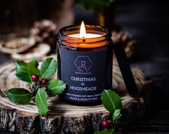 Marshmallow, Walnut Cream and Caramel Scented Soy Candle | 180ml | Harry Potter/Book/Gift/Christmas Candle | Eco-Friendly | Vegan | handmade