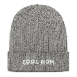 Cool mom Ribbed knit beanie