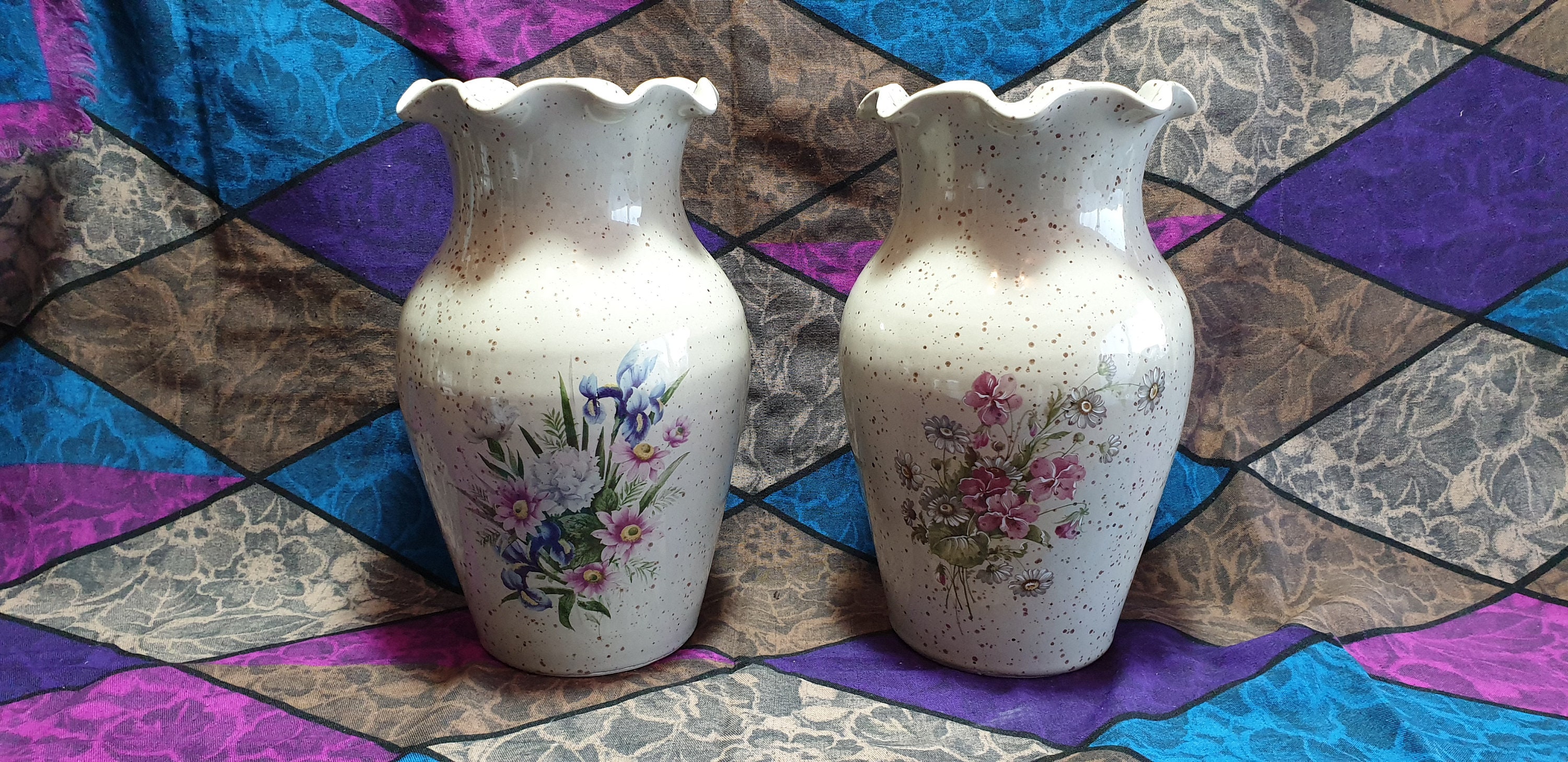 Vases en Céramique, Vallauris, Lot de Deux