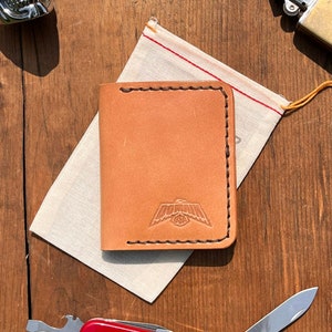 Slim Leather Bifold Wallet | Handmade Card and Cash Wallet | The Ridley