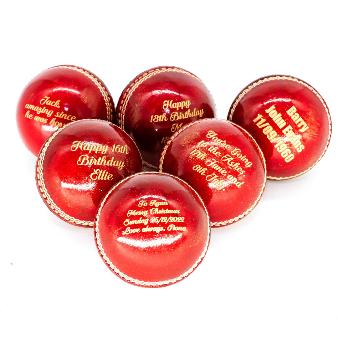 Personalised Cricket Ball Laser Engraved Cricket Ball Etsy