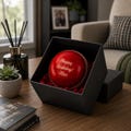 Personalised Cricket Ball Gift for Dad | Engraved Leather Cricket Ball | Unique Cricket Gift for Him | Father’s Day Gift | Birthday Present