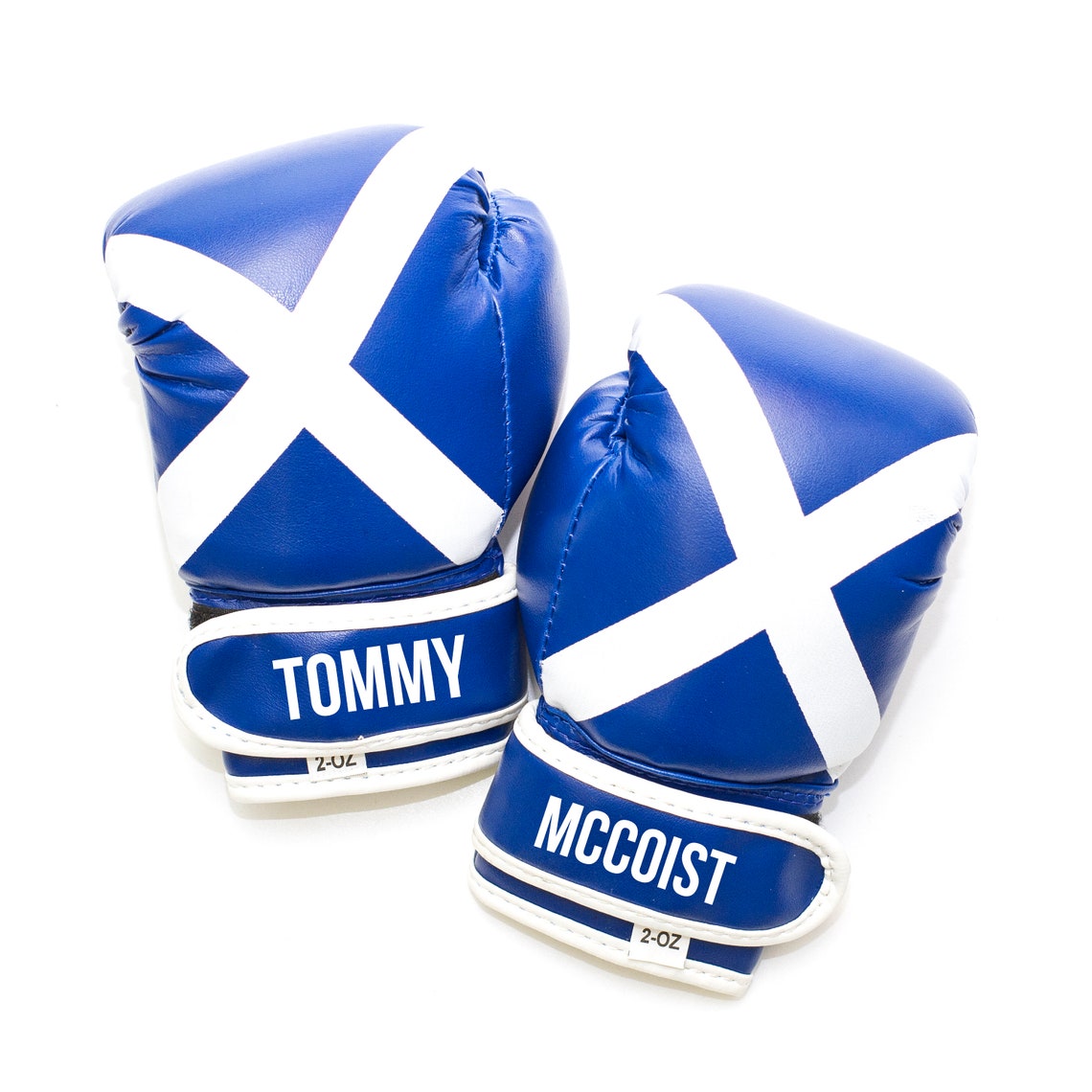 Personalised Baby Boxing Gloves Scotland Flag Etsy UK
