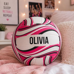 Personalised Netball Ball Gift for Girls | Custom Size 5 Netball | Personalised Sports Gift | Birthday Gift for Netball Player | Size 5