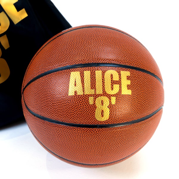 Personalised Basketball Ball with optional bag