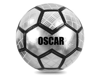 Ballon de Football Personnalisé - Argent Taille 4