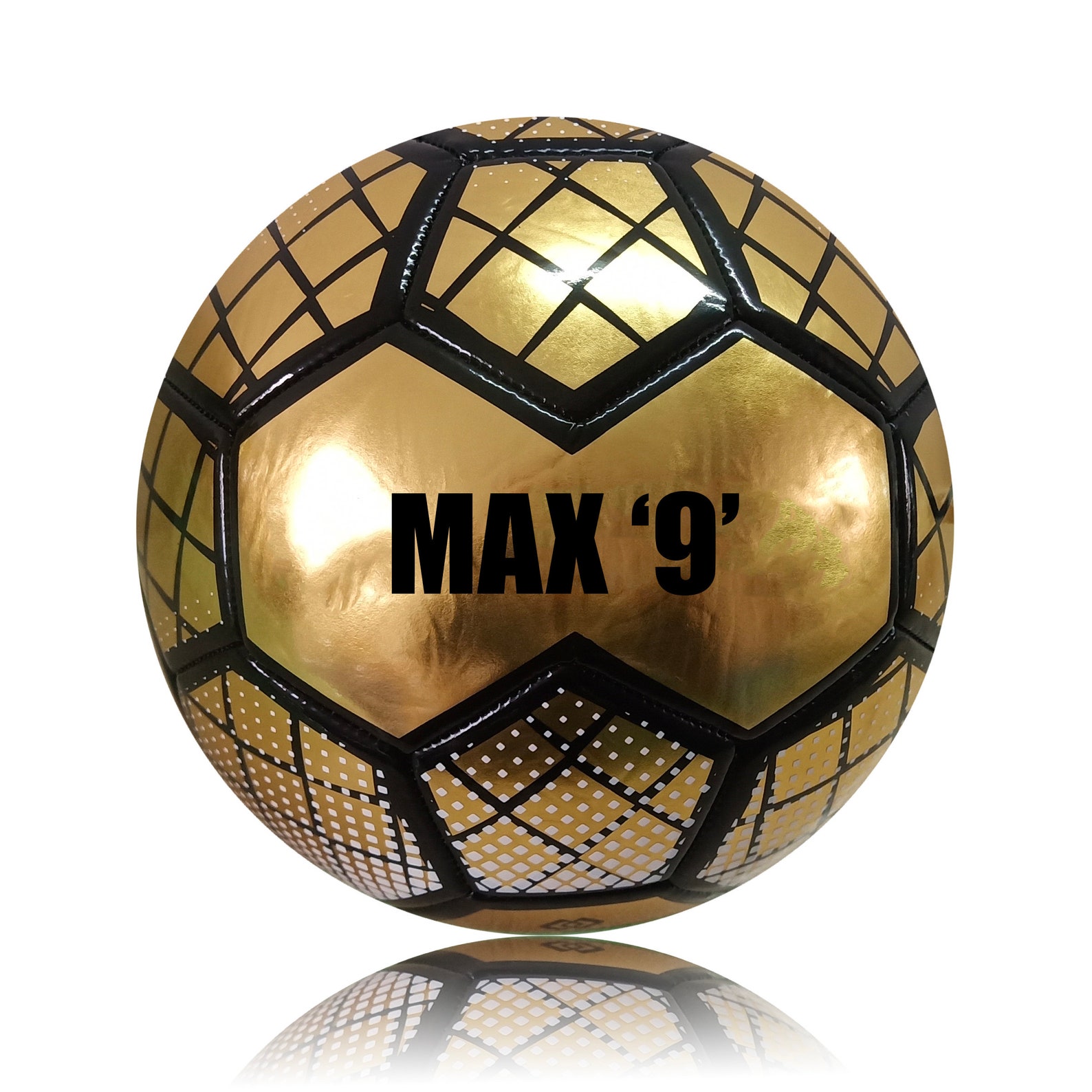 Personalised Football Ball soccer Ball Size 5 Metallic Gold Etsy