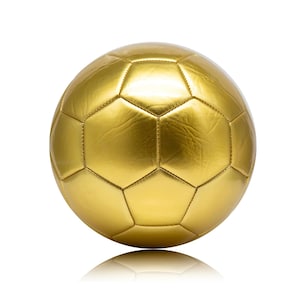 Ballon de football or uni sans marque 32 lés, taille 5 - Ballon doré