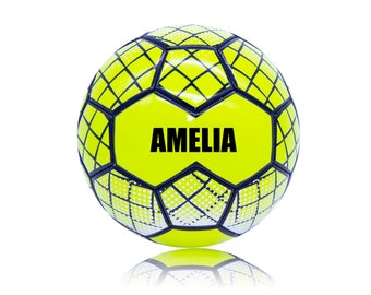 Ballon de Football Personnalisé - Jaune Taille 3