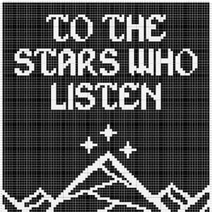 To The Stars Who Listen, ACOTAR Corner to Corner Crochet Pattern, C2C Pattern, Crochet Pattern, SJM, Feysand, Bookish Pattern