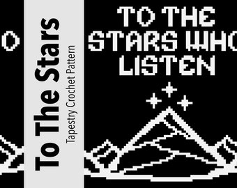 To The Stars Who Listen, ACOTAR Tapestry Crochet Pattern (PDF)