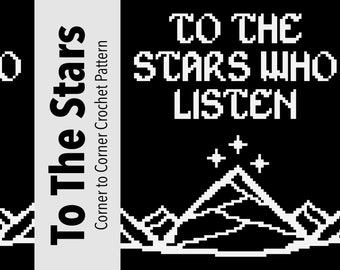 ACOTAR To The Stars Häkelanleitung, C2C Graphgan (Digital Pattern)
