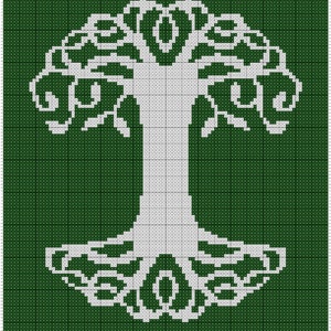 Tree of Life - Celtic Symbol - Cross-Stitch Pattern