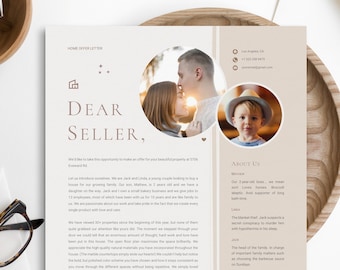 Home Offer Letter Template + Writing Tips and a Sample Letter |  Letter to Seller | Mac Pages and Microsoft Word | Buyer Offer Letter