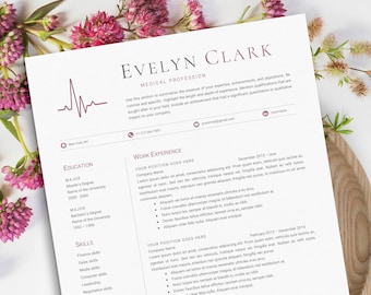 Nurse Resume Template | RN Resume Template | Nurse Resume | New Grad Nurse Resume | Medical Resume Template | CNA Resume