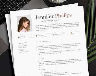 Cover Letter Template and Resume Template Google Docs, Word, and Mac Pages | CV Template | Employment Cover Letter | Motivation Letter