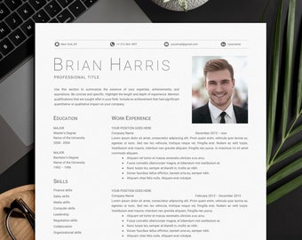 CEO Resume Template Word and Mac Pages | Including Cover Letter | Executive Resume | Modern CV Template | Minimalist Resume