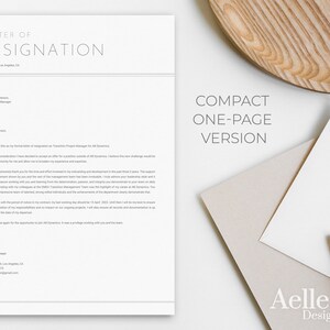 May include: A formal letter of resignation written on a white sheet of paper. The letter is addressed to Ms. Peterson, IT Operations Manager at AB Dynamics. The letter states that the writer is resigning from their position as Transition Project Manager for AB Dynamics, effective 11 April 2022.