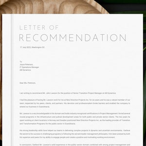 Modelo de carta de recomendação profissional | Carta de indicação de emprego | Carta de recomendação | Referência de trabalho | Candidatura de Trabalho