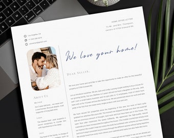 Buyer Offer Letter, Home Offer Letter, House Offer, Real Estate Proposal, Letter to Seller - Editable, Instant Download