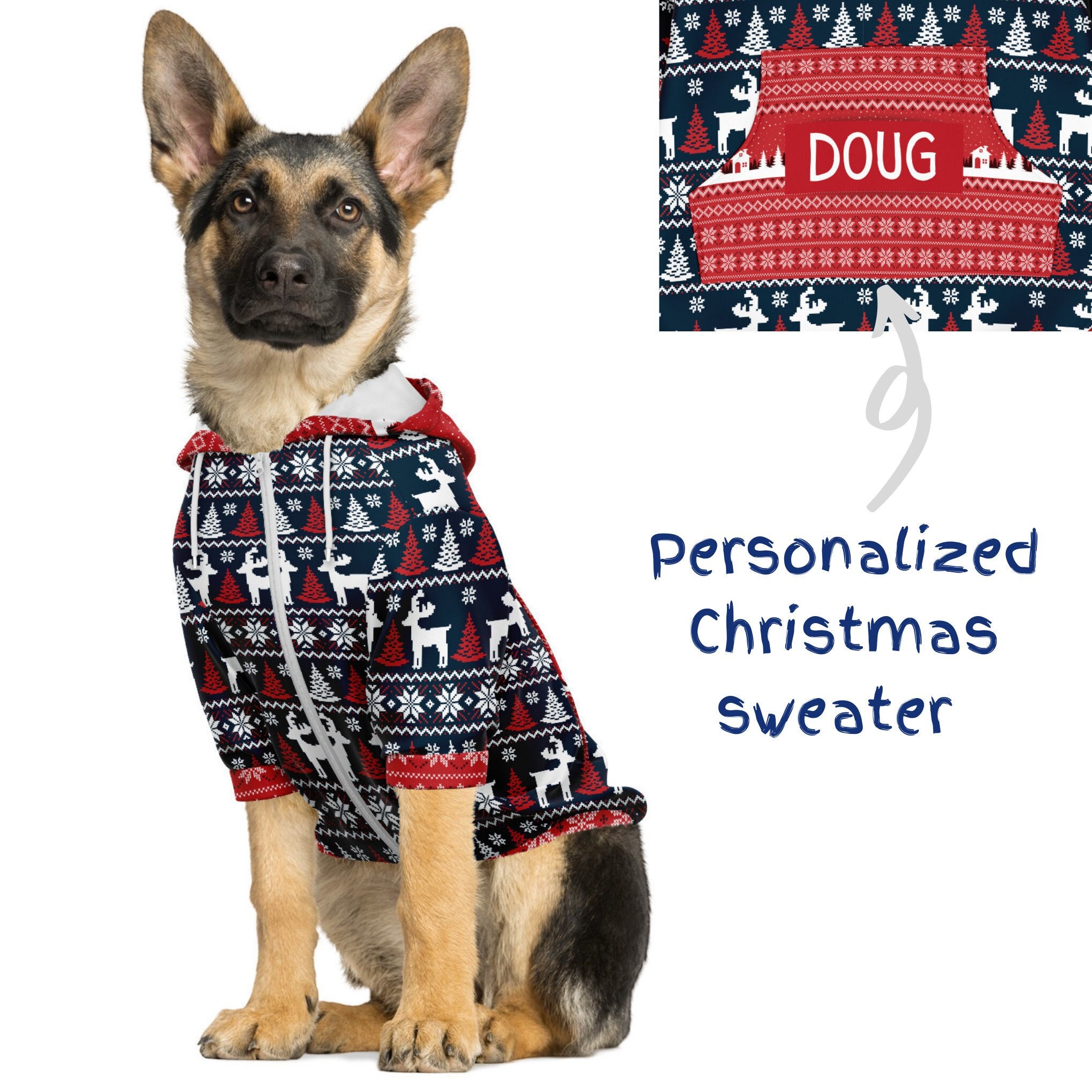 Fashion Pitbull German Shepherd Big Dog Sweater Pullover Winter Warm Pet  Clothes for Small Medium Large Dogs Puppy Pets Clothing