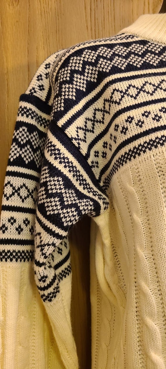Jcpenny vintage The men's Shop Nordic ski sweater… - image 3