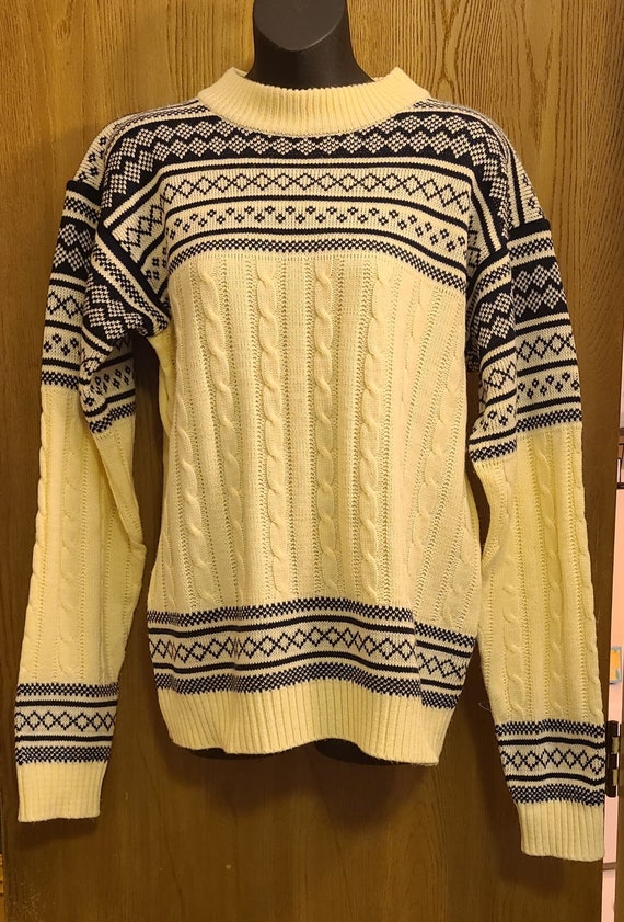 Jcpenny vintage The men's Shop Nordic ski sweater… - image 1