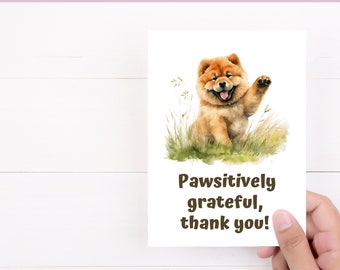 Bear themed Thank you greeting vard| Instant Download | by DigiCardKit