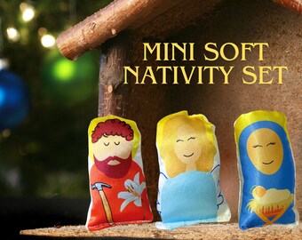 Mini Plush Nativity Set - Child Christmas Gift