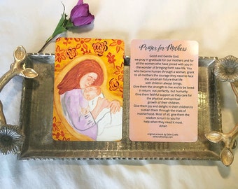 5 pack Prayer Card Bundle - Prayer for Mothers - Support Mothers - stocking stuffer