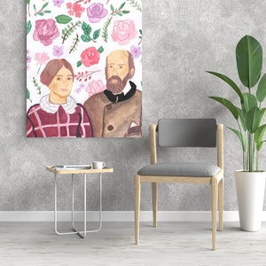 Saint Zelie and Louis Martin Canvas Board - Catholic Wedding Gift