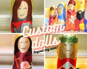 Custom Stuffed Saint Dolls - Catholic Easter Gift