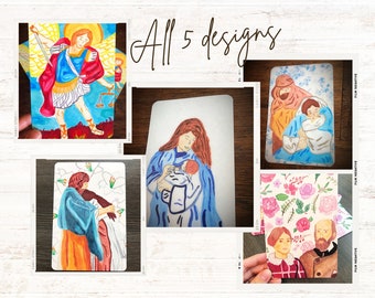 Easter Gift for Catholic kids Children’s Prayer Card Bundle - Catholic Holy Cards