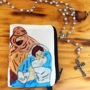 Customized Rosary Pouch / Catholic Christmas gift / RCIA gift