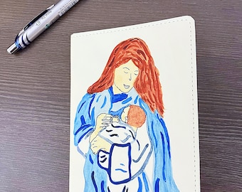 Mary devotional notebook - Adoration journal - Catholic stocking stuffer