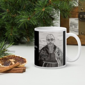 Saint Maximilian Kolbe White glossy mug Catholic Father&#39;s Day Gift