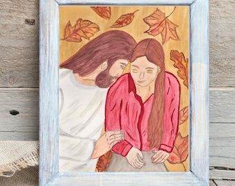 He is with me in every season, Jesus Christ Wall Art, Jesus Christ Art, Jesus Christ Painting, Jesus Picture