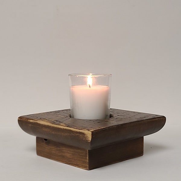 Farmhouse Rustic Votive Candle Holder| Wood Décor | Home Décor | Centerpiece