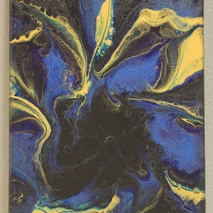 Acrylic Dutch Pour Painting, Original Fluid Art