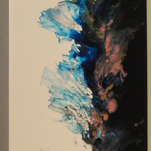 Acrylic Dutch Pour Painting, Original Fluid Art
