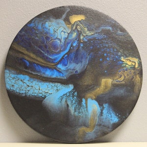 Acrylic Dutch Pour Painting, Original Fluid Art
