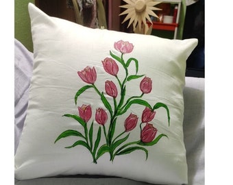 painted pillow covers