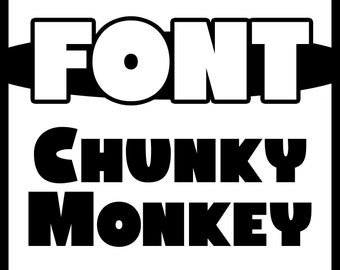 Cute Bold Font - AHChunkyMonkey - Professional Multi-Language Font