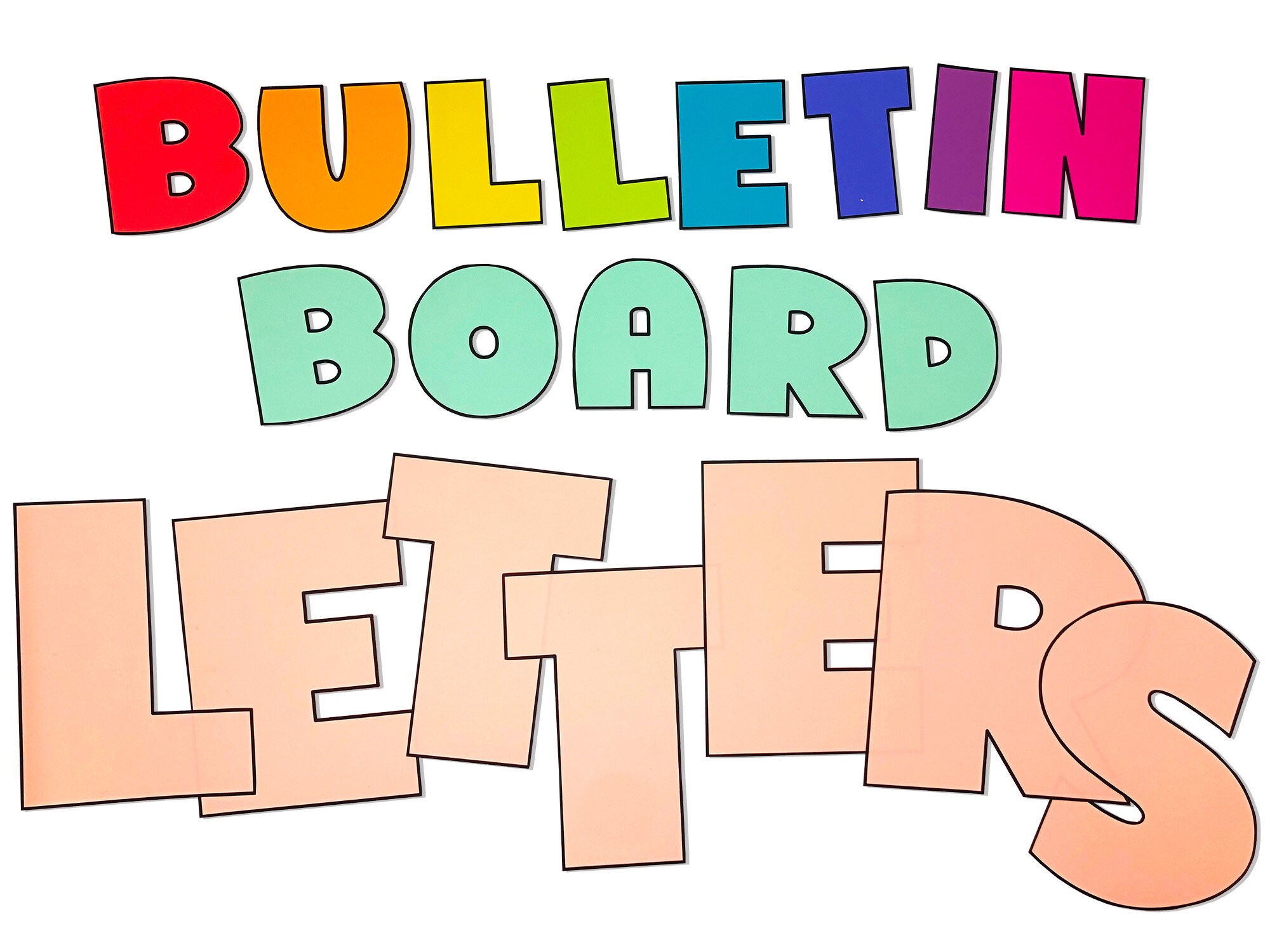 Printable Bulletin Board Letters, Classroom Decor, Bulletin Board Ideas,  Classroom Printable Letters 