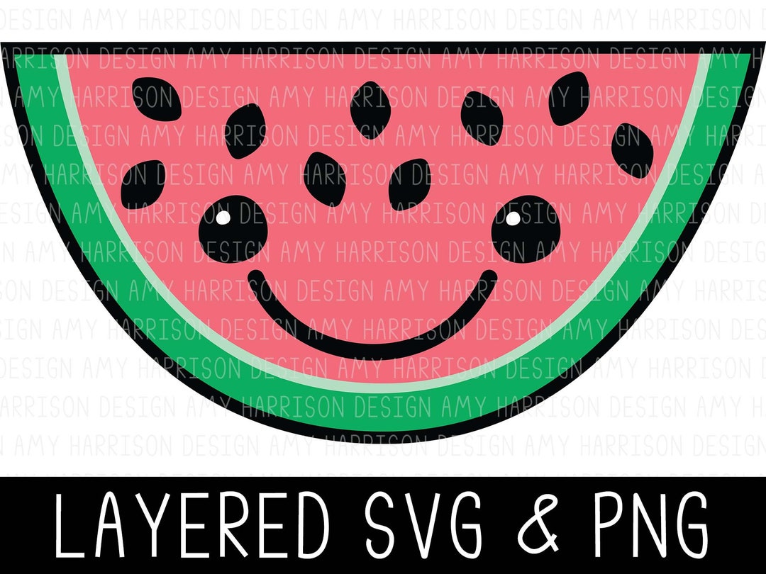 Watermelon Svg, Summer Svg, Fruit Svg, Watermelon Cut File, Watermelon