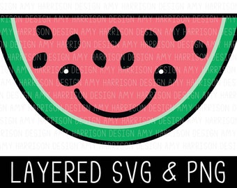Watermelon svg, summer svg, fruit svg, watermelon cut file, watermelon clipart, watermelon slice svg, watermelon png, melon svg, cricut