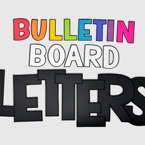 Lettres audacieuses imprimables pour babillard - décoration de salle de classe - idées de babillards électroniques - décorations de salle de classe - décoration de salle de classe imprimable